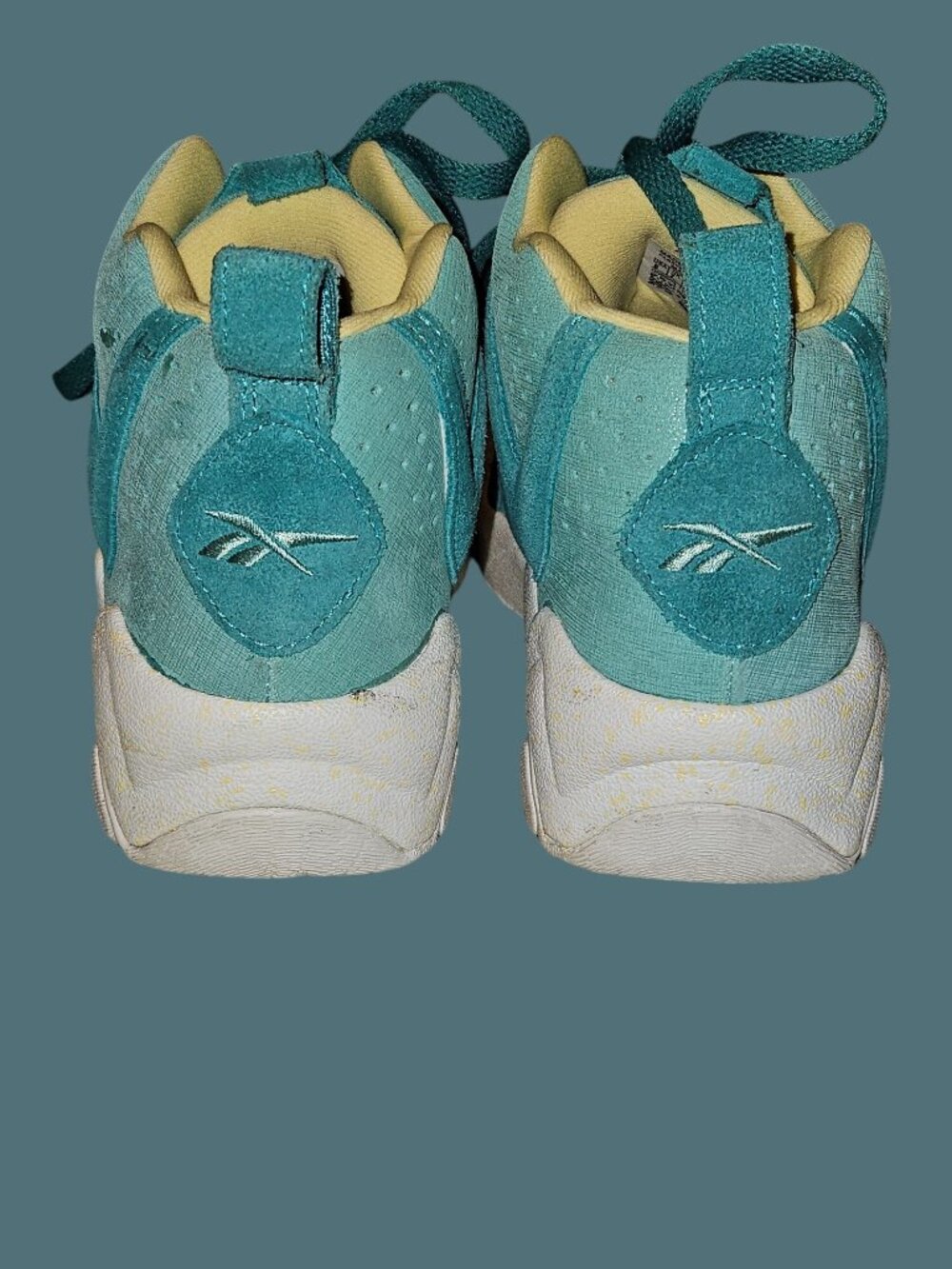 Reebok Kamikaze Teal Blue Suede Sneakers Men Size 8 - Picture 6 of 10